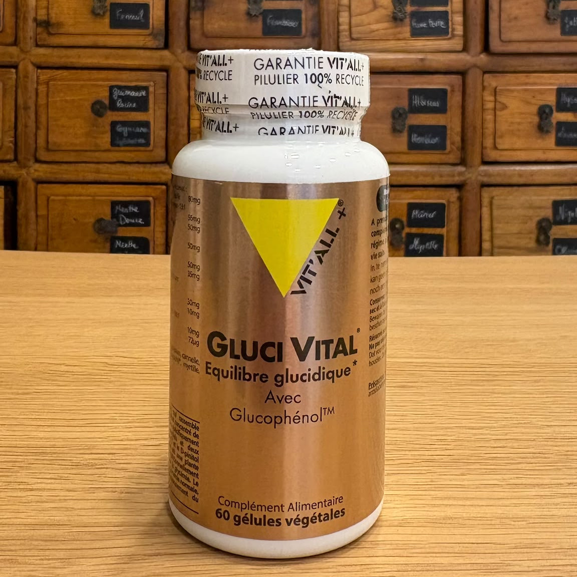 Gluci Vital équilibre glucidique Glucophénol VIT'ALL+, 60 gélules
