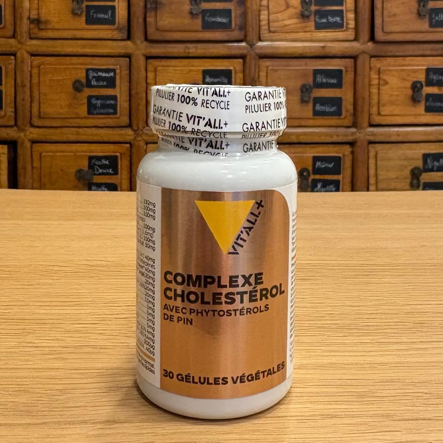 Complexe Cholestérol phytostérols de pin VIT'ALL+, 30 gélules