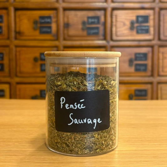 Pensée sauvage séchée en vrac - la plante de la peau - Herboricare Cannes